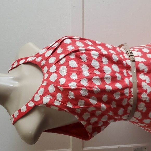 Eliza J Polka Dot Sleeveless A-Line Cotton delightful party  Dress Size 14 - Picture 7 of 11